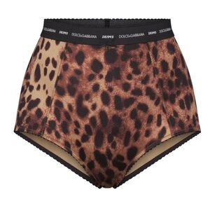 Dolce & Gabbana x Skims Leopard Print High-Waisted Briefs